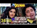 Teri Umeed Tera Intezar LYRICAL Audio Deewana Rishi Kapoor 90 S Romantic Song Viral Audio
