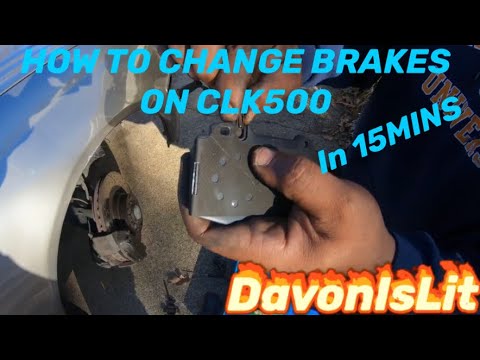 HOW TO CHANGE BRAKES ON A MERCEDES CLK500 DIY