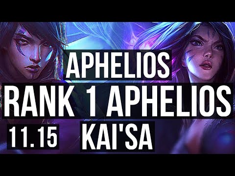 APHELIOS & Braum vs KAI'SA & Nautilus (ADC) | Rank 1 Aphelios, 8/2/9 | KR Challenger | v11.15