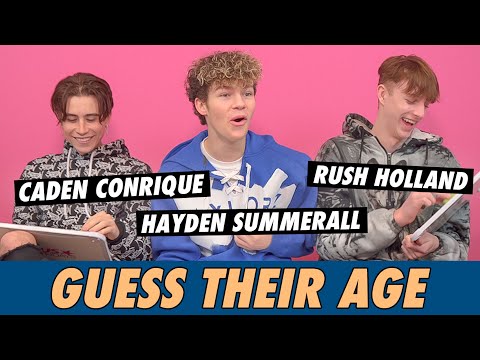 Hayden Summerall, Caden Conrique & Rush Holland - Guess Their Age