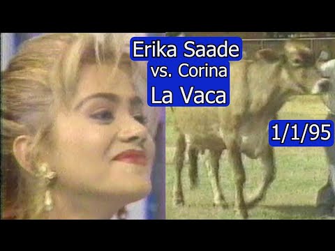 0498 Erika Saade y Vaca Corina de Sonsonate - Domingo Para Todos, 1 de Enero 1995