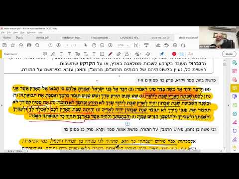The Fundamentals of Shmita | A Shiur by Rav Asher Weiss Shlit"a
