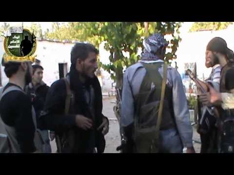 توجه مقاتلي كتيبة جند الشام إلى جبهة بلدة القاسمية في ريف دمشق