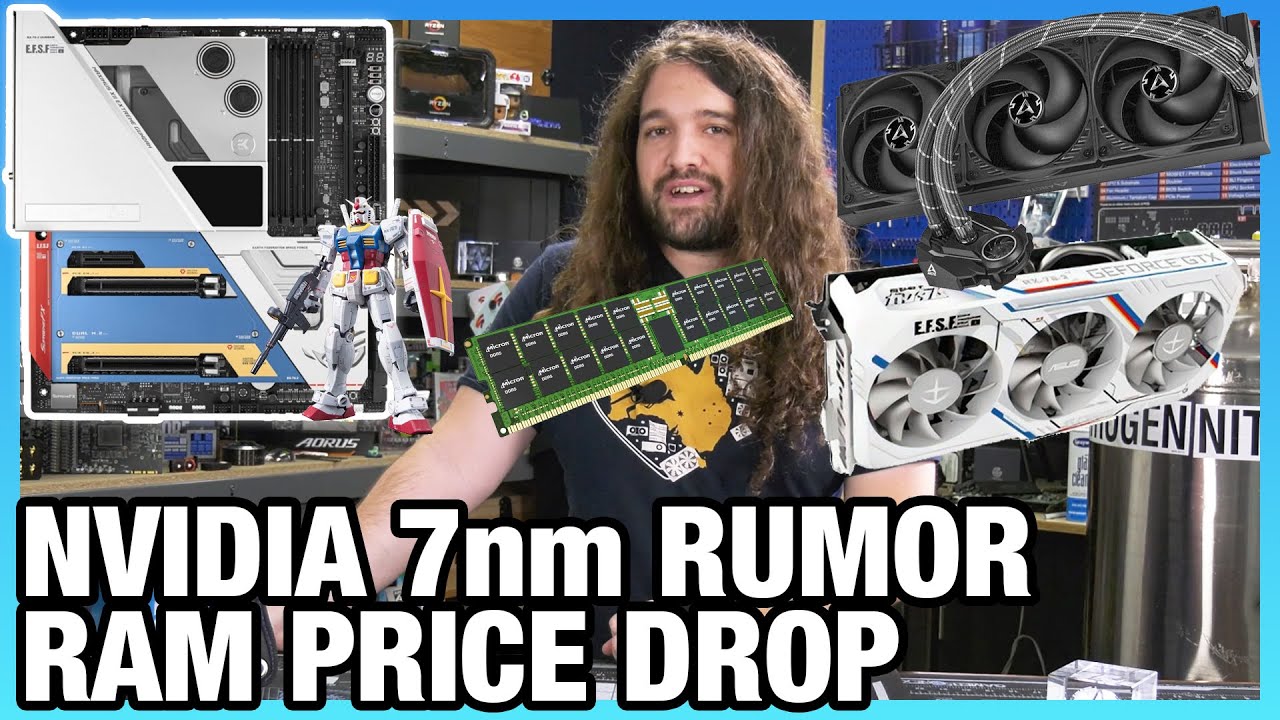 HW News - NVIDIA Considering 7nm RTX GPUs, RAM Price Down-Trend, ASUS Gundam PC Parts