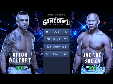 VITOR BELFORT VS JACARE SOUZA FULL FIGHT GAMEBRED BOXING 4