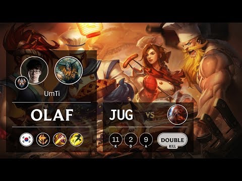 Olaf Jungle vs Gragas - KR Challenger Patch 9.19