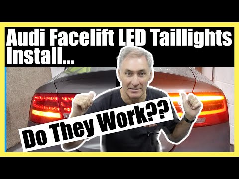 Audi Facelift LED TailLights Install....Do They Work?? | How To | DIY