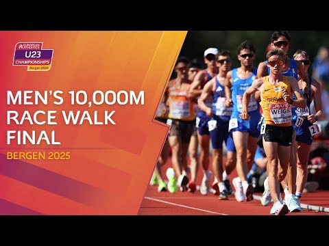 Men's 10,000m race walk Ffinal | Bergen 2025 U23 Championships