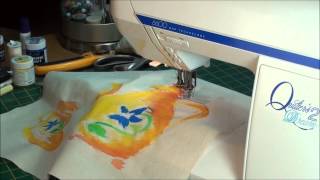 If you don't have embroidery machine, that's fine. Try free motion~!!