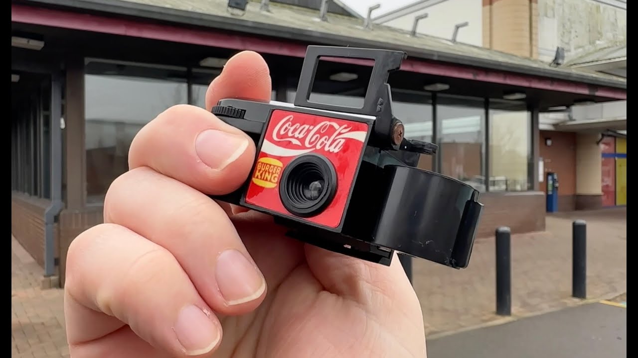 Does a novelty 1980s 110 Camera actually work? The Burger King/Coca-Cola Camera - YouTube