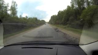 preview picture of video 'Автодорога Крестцы - Окуловка в районе строительства платной автомагистрали М11'
