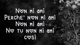 Non mi ami Giorgia-Testo
