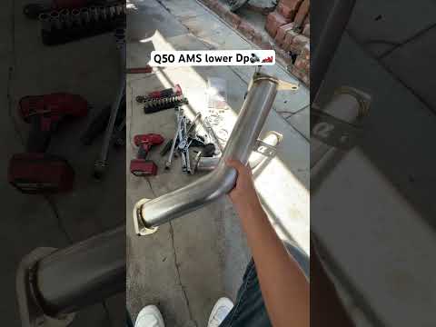 Q50 gets Downpipes \ud83d\ude33 #q50 #vr30  #infiniti #q50s