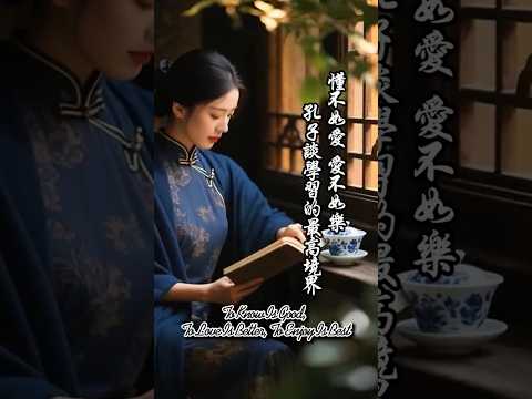 懂不如愛，愛不如樂：孔子談學習的最高境界! To Know Is Good, To Love Is Better, To Enjoy Is Best