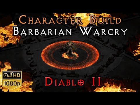 Barbarian Warcry | Singer | Diablo 2 | D2 Character Build | Caster Tele | Gear Skills Stats Demo