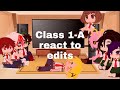 Class 1-A react to edits {Ship's: Izuocha, Todomomo, kamijiro and Kirimina {Lazy thumbnail}