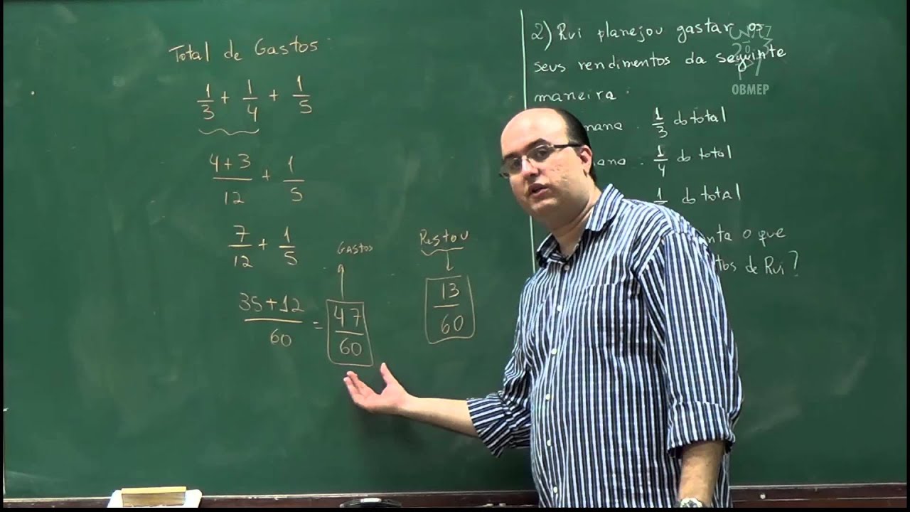 Operações com Frações – Subtração