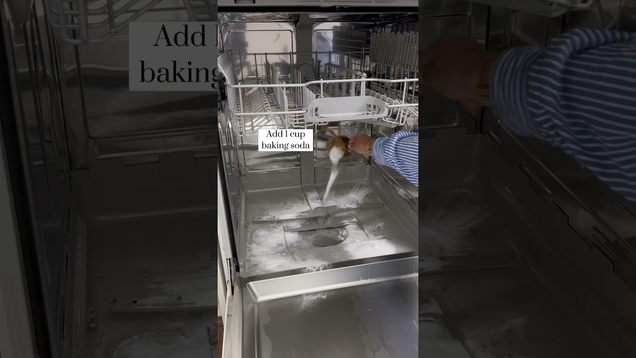 Deep cleaning your dishwasher once a week prevents nasty bacteria 🦠 and keep dishes sparkling ✨😍