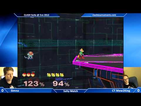 CLASH Suite at Evo 2013 - CT Mew2King vs Simna - Match 2 - SSBM
