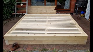 DIY how to build a bed - Bett selber bauen