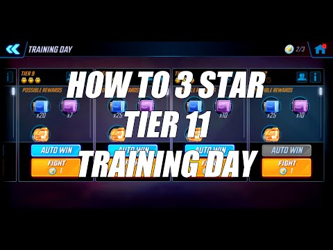 How to 3 Star Tier 11 Training Day Challenge - Marvel Strike Force