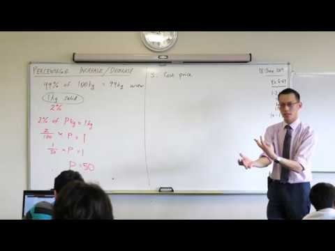Percentage Increasedecrease 2 Of 2 Example Question