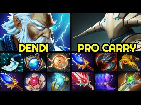 DENDI Blink Dagger Zeus Hard Game vs SUPERMAN Build Sven 7.27 Dota 2