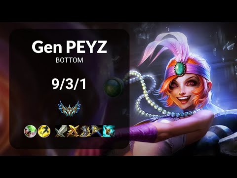 Gen Peyz Jinx vs Caitlyn BOTTOM - KR CHALLENGER Patch 13.19