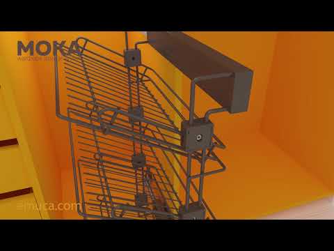 Range-chaussures latéral coulissant pour dressing Quartz - titane EMUCA