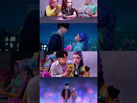 RUMI KISSES JINU| KPOP DEMON HUNTER #kpopdemonhunters #shorts #netflix