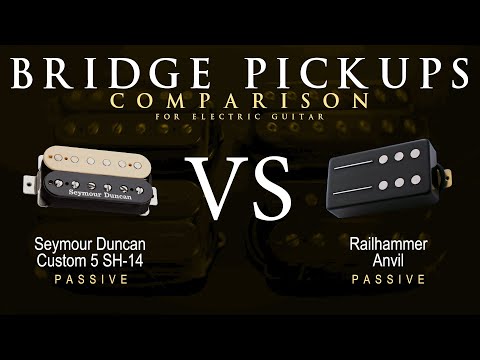 Seymour Duncan CUSTOM 5 SH-14 vs Railhammer ANVIL - Bridge Guitar Pickup Comparison Tone Demo