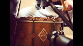 A&F Drum Company 6.5 x 14 Inch Raw Brass Snare, engraved  by John Aldridge.