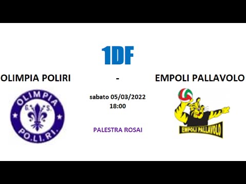 1DF - OLIMPIA POLIRI vs EMPOLI PALLAVOLO
