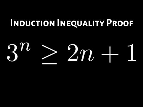 Induction Inequality Proof: 3^n is greater than or equal to 2n + 1