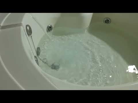 Circle Spa Bathtub Filling ASMR //  Large Tub Full Fill 💦 1 Hour Loop to Relax and Calm 🧘‍♂️