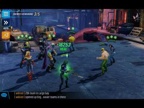 Marvel Strike Force Ultimus + Kree Re-rework. Blitz 8-3 125k punch up vs Defenders