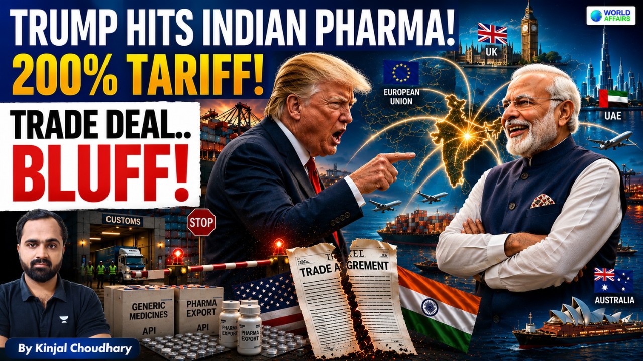 Trump Threatens 200% Tariff On Indian Pharma! Why India Isn't Worried? Generic Drugs | Kinjal