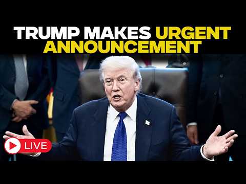 Donald Trump LIVE: US President Trump Makes Urgent Announcement | Trump's Big Speech LIVE | US News