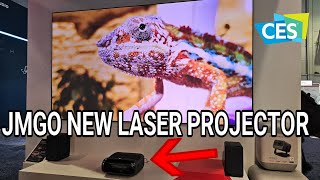 The smallest 4K UST triple laser Projector from JMGO at CES 2025