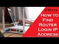 How to find router IP Address if Default IP Not working- 4 Methods