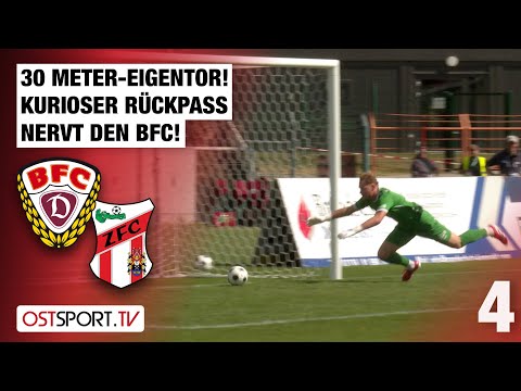 30-meter own goal! Curious backpass goes awry: BFC Dynamo vs. ZFC Meuselwitz | Regionalliga Nordost