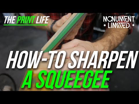 YouTube video about: How to sharpen squeegees for screen printing?