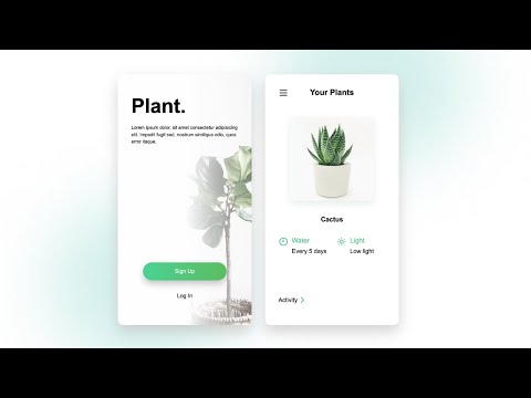 Day 50 | 100 Days Of Code | Plant Care App UI