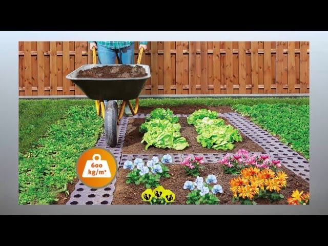 Video Teaser für Vorteile und Verlegebeispiele der MaXi Beetplatte / Gartenplatte