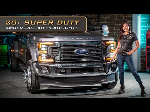 Morimoto XB LED Headlights: Ford Super Duty (20+) (Pair / ASM Amber DRL)