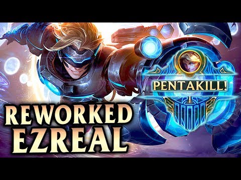 First Reworked Ezreal Penta! Pulsefire Ezreal ADC with Pikachu! - League of Legends S8
