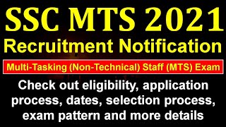 SSC MTS Recruitment 2021 Notification | DOWNLOAD THIS VIDEO IN MP3, M4A, WEBM, MP4, 3GP ETC