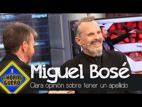 Miguel Bosé tiene clara su opinión sobre si los apellidos ayudan - El Hormiguero
