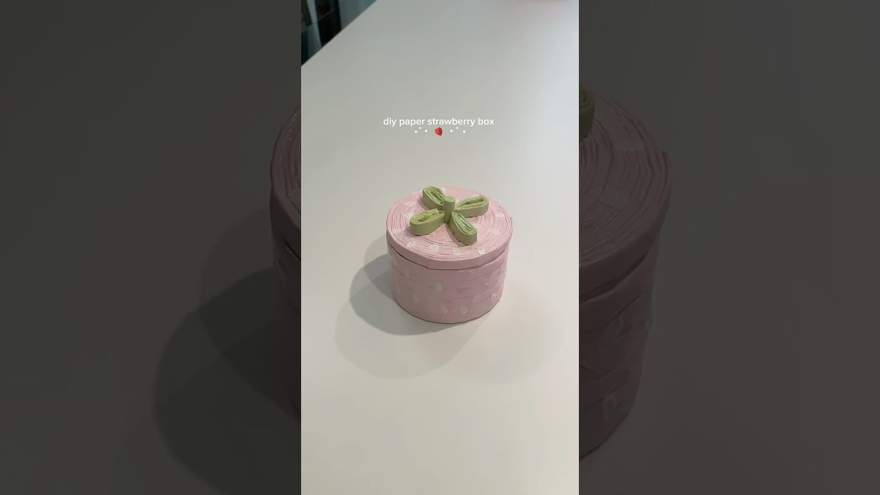 tutorial paper strawberry box 🍓 #diy #fy #tutorial