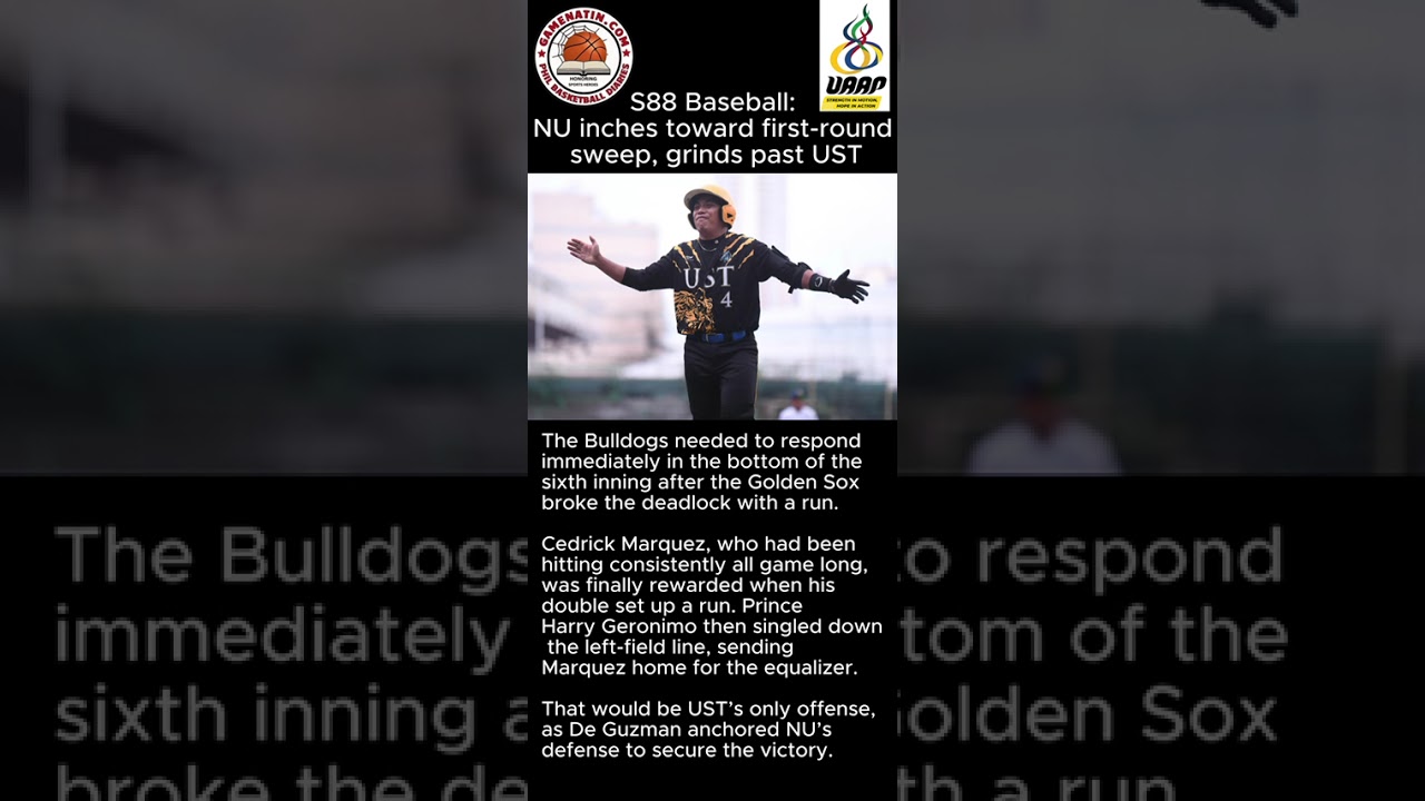 UAAP Men's Baseball: NU fends off UST